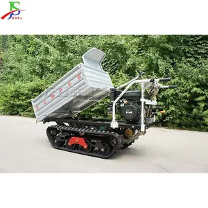 12HP mini frutteto idraulico dumper fattoria trasportatore a benzina trasporto dumper dumper mano agricola crawler trasportatore