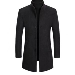 Nouveau Manteau Long d'Hiver pour <span class=keywords><strong>Homme</strong></span> en Laine Épaisse, <span class=keywords><strong>Trench</strong></span>-Coat Automne-Hiver 2026, Vente Chaude - Product Image 1