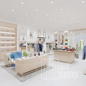 Mur Monté En Métal Or Boutique Porte-Vêtement Vêtements pour Design D'intérieur Femmes Magasin De Vêtements - Product Image 1