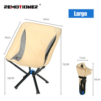 LOGO OEM Chaise de plage en aluminium léger Pique-nique Pêche Pliante Camping Lune Chaises pour randonnée en plein air