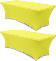 Couverture extensible en métal personnalisé 4 pieds 6 pieds 8 pieds pour tables pliantes standard