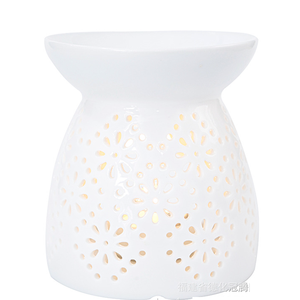 <span class=keywords><strong>Vintage</strong></span> bianco porcellana olio essenziale di aromaterapia bruciatore decorazione per la casa in metallo e supporto in ceramica per candele uso festa di matrimoni - Product Image 1