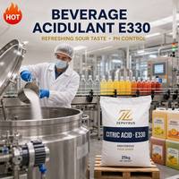 Asam Sitrat Anhidrat 99,5% 20-40 Mesh Granular Ukuran Seragam