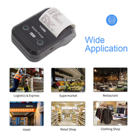 Printer Struk Termal Portabel Mini Nirkabel YHD-5803 58mm, Printer Mobile USB Bluetooth