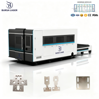 Unité laser CNC BLFD6025 à couverture intégrale avec refroidissement par eau, fonctionnement automatique, prise en charge DXF DWG pour la fabrication industrielle de tôles métalliques
