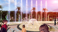 Buenos precios fuente de agua música de baile de acero inoxidable al aire libre
