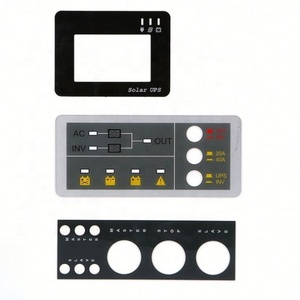 Autocollant d'étiquetage OEM pour panneau de commande à membrane, avec impression en soie gaufrée, boutons texturés et trous auto-adhésifs - Product Image 6