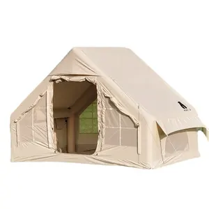 ODM/PEM מפעל נייד 3-4 אדם חיצוני מתנפח בית אוהל עמיד למים אוקספורד בד אוהל משפחה גדול גודל קמפינג אוויר אוהלים