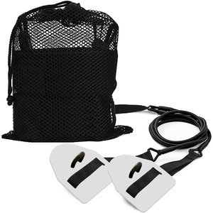 Bande élastique de <span class=keywords><strong>renforcement</strong></span> <span class=keywords><strong>musculaire</strong></span> de natation corde de traction de natation avec coussinets et poignées léger moyen lourd - Product Image 1