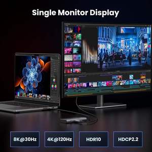 Station d'accueil UGREEN Revodok <span class=keywords><strong>206</strong></span> 6 en 1 USB C avec double HDMI-4K60Hz, un seul port HDMI-8K30Hz, 100W PD, ports de données 5 Gbps, concentrateur USB C - Product Image 5