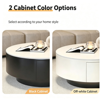 Nouvelle Table Basse Minimaliste en Marbre 2026 – Durable et Écologique pour Petits Appartements, Salon, Luxe Haut de Gamme