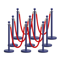 Ruban de contrôle de foule de sécurité, corde de barrière d'aéroport, poteaux rétractables, poteaux en acier, barrières de file d'attente