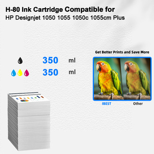 Cartouche d'encre compatible IBEST <span class=keywords><strong>HP</strong></span> 80 compatible avec <span class=keywords><strong>HP</strong></span> Designjet 1050 1055 1050c 1055cm Plus Cartucho De Tinta - Product Image 2