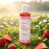 Gel Nettoyant Intime Bio Équilibrant au Parfum Fraise pour Soin Féminin Naturel et Sain