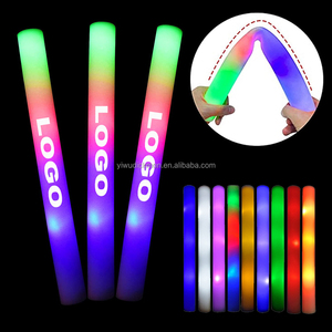 Wholesale Sponge Glow Cheering Sticks Custom LED Foam Flashing Sticks Concert Party Supplies Cheer Rainbow LED Light-Up Sticks
