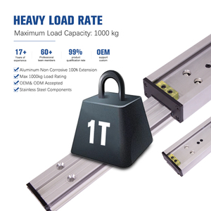 Đồ Nội Thất Bóng Mang Ngăn Kéo Trượt (Theo Dõi) 1000Kg Tải 80 <span class=keywords><strong>Inch</strong></span> Kính Thiên Văn Nhiệm Vụ Nặng Nề Trượt Nhiệm Vụ Nặng Nề Có Thể Điều Chỉnh Thanh Trượt - Product Image 1
