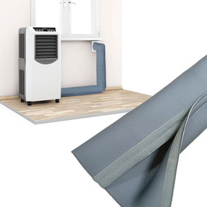 Housse de protection pour tuyau de climatiseur, en fibre de polyester grise, durable, pour l'échappement des climatiseurs portables, isolation thermique, anti-poussière - Product Image 1