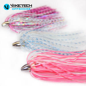 طُعم صيد سمك الكنعد (كنج فيش) دوار، أزرق/أخضر فسفوري/تنورة فضية، رأس 1/8 أونصة (3.5 جرام)، 2.5 بوصة (6.35 سم) - Product Image 5