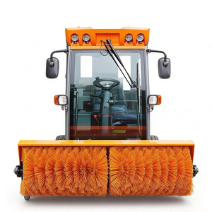 جرار كهربائي كبير السعة رباعي الدفع لإزالة الثلوج من الشوارع مع مكنسة كهربائية - Product Image 3