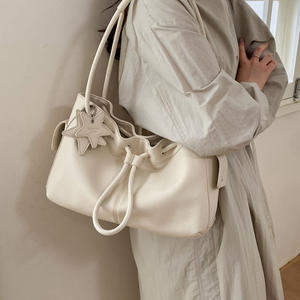 Bolso de Hombro Plisado de Diseño Nuevo 2025, Bolso de Mano de Cuero PU de Lujo, Suave, para Mujer, de Gran Capacidad, para Compras - Product Image 5