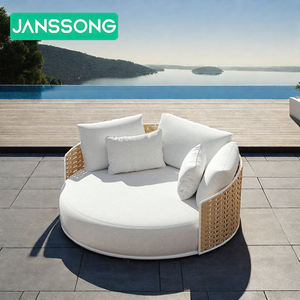 Lettini da esterno in metallo per esterni mobili da giardino per giardino giardino con letto da giardino in Rattan e lettino da giardino - Product Image 4