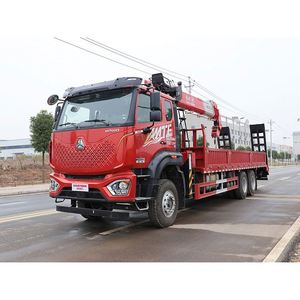 รถบรรทุกติดเครน Sinotruk Howo 6x4 แบบพื้นเรียบ Changxing 12 ตัน พร้อมบันไดปีน - Product Image 3