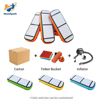 Barrière rectangulaire gonflable en PVC étanche Novaspark pour usage commercial, pont suspendu de salle de sport, support de blocage, personnalisation en gros