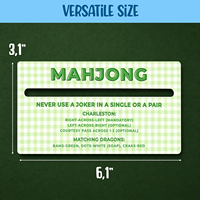 Lot de 4 détecteurs de lignes de Mahjong en acrylique Whoslaes – Accessoires de Mahjong personnalisés pour débutants, décoration moderne et luxueuse pour la maison et le bureau