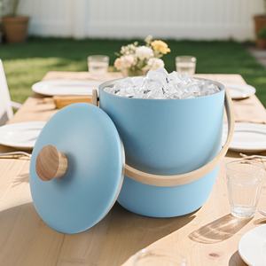 Juego de Cubitera para Vino a Prueba de Fugas, Cubitera Aislada de Doble Pared de Acero Inoxidable - Product Image 2