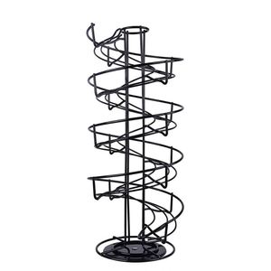 Support de rangement pour œufs rond en fil de fer argenté pour comptoir de cuisine, vente en gros personnalisée WIDENY - Product Image 2