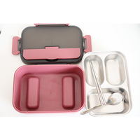 Boîte à lunch auto-chauffante en acier inoxydable avec pack chauffant pour aliments