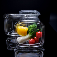 Conteneur anti-effraction personnalisé de 8, 16, 24, 32, 48, 64 oz, boîte d'emballage pour salade fraîche, herbes, fruits, noix, aliments