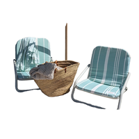 Chaise lune pliable en aluminium légère, confortable, écologique, durable, en tissu premium, pour parc et extérieur