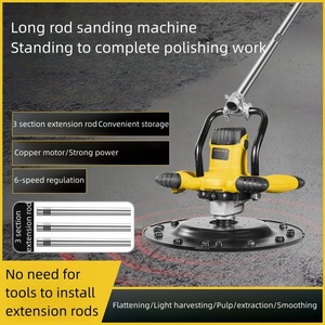 Ponceuse à vitesse variable NEOBRISKEN DIY, polisseuse à disque portative pour béton, avec disque de ponçage de 380 mm et tige d'extension N515 Elect - Product Image 2