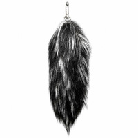 Pendentif en fausse fourrure de renard extra-large, queue de renard, accessoire en fourrure écologique, décoration de sac pour femme, porte-clés de voiture