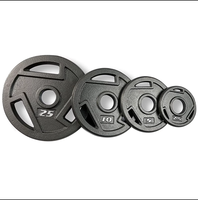 Haltères en fonte commerciale durables, antidérapants, portables et écologiques pour usage universel, modèle CrossFit Strength, 2,5-45 lb