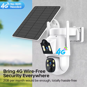 InLifeCam Tuya <strong>Smart</strong> APP WIFI/4G Solar Panel Outdoor PTZ <strong>IP</strong> <strong>Camera</strong> With Solar Panel Network <strong>Camera</strong> 3.0MP+3.0MP Home <strong>Camera</strong> - Product Image 2