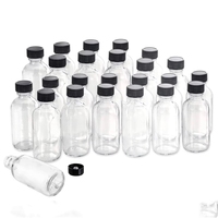 Bouteilles en verre transparentes de voyage 60ml/120ml (2oz/4oz) avec finition mate, option gravure, bouchon à vis, sérigraphie pour whisky, vin, tequila