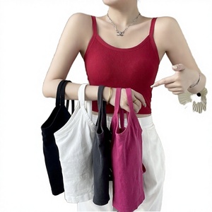 Camisola con almohadillas para el pecho, adelgazante, transpirable, informal, tipo chaleco, venta al por mayor, tops de verano 2025 para mujer, elásticos - Product Image 3