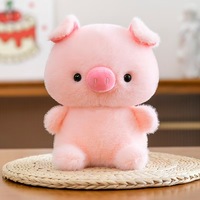 Jouets en peluche cochon de dessin animé légers et de bonne qualité de 8 pouces, vente directe d'usine, pour machines à griffes et prix de magasin