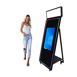 Cabina de Fotos con Espejo Mágico, Kiosco Automático para Selfies con Anillo de Luz, Compatible con Cámara SLR y <span class=keywords><strong>iPad</strong></span>, para Alquiler en Bodas, Fiestas y Eventos - Product Image 2