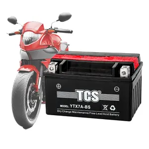 12 V 7 ah YTX7A-BS摩托车Vrla MF铅酸电池电池摩托车Cg 125摩托车