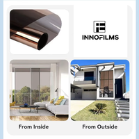 Películas para Ventanas Innofilms de Alta Calidad para Uso Comercial y Residencial, 15% VLT, 99% Protección UV, PET Autoadhesivo, Ahorro de Energía, Reducción de Calor