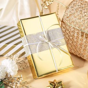 Merture Reversible Gold <b>Wrapping</b> <b>Paper</b> 17 In X 32.8 Ft Double Side Metallic Gift Wrap For Birthday Christmas Wedding - Product Image 2