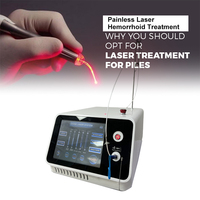Machine chirurgicale de proctologie à fibre laser pour la découpe des hémorroïdes et des fistules anales, laser 980 nm 1470 nm pour l'élimination des hémorroïdes et des tissus mous