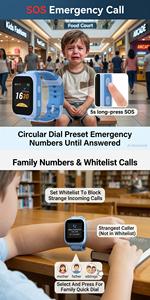 Reloj Inteligente con GPS 4G IP68 y <span class=keywords><strong>SIM</strong></span> para Niños, Botón SOS, Alarma, Llamada Bidireccional, Resistente al Agua, Reloj de Posicionamiento para Niños - Product Image 6