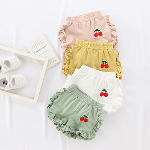 Shorts d'été pour enfants de haute qualité en gros, avec volants et broderies, pour petites filles - Product Image 1