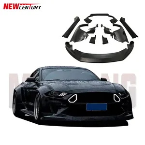 Suitable for the 2018-2021 Ford Mustang modified wide body kit front lip front shovel skirt wide body wheel arch tail wing