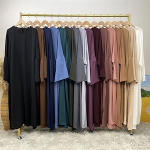 6809+2194#B Classy Fashion Latest Set <b>Split</b> Dress Match Loose White <b>Skirt</b> or Black <b>Skirt</b> Popular Women 2 PCS Abaya Set - Product Image 6