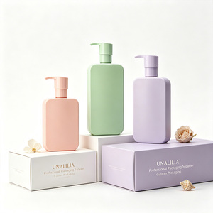 Wholesale 8oz 10oz 16oz PE Flat <strong>Lotion</strong> <strong>Pump</strong> <strong>Bottle</strong> <strong>Bulk</strong> - Custom Empty Plastic Container for Body Wash Hand Soap OEM Packaging - Product Image 3